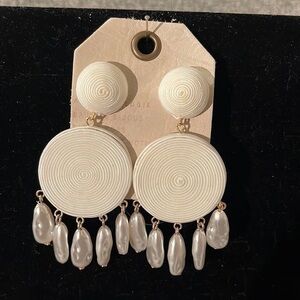 Anthropologie Lake Life Preppy Circle Drop Earrings. NEW